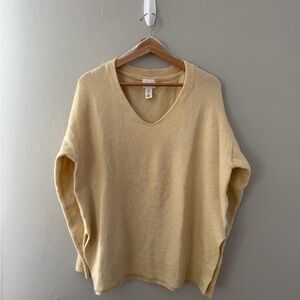 H&M Soft Beige V-Neck Sweater